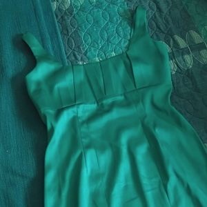 Calvin Klein Teal Satin Dress Sz 2